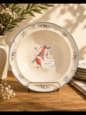 Serving Bowl International China Marmalade 8868 Geese Vintage